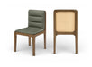 Ellis - Vegan Leather Upholstered Dining Chair (Set of 2) - Brown Base Meridian Furniture