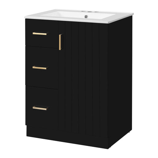 Bathroom Vanity With Under Mount Sink, 2 Drawers And Soft Closing Door Hearth and Haven