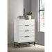 Taraval - 4 Drawer Chest - White Furniture Max