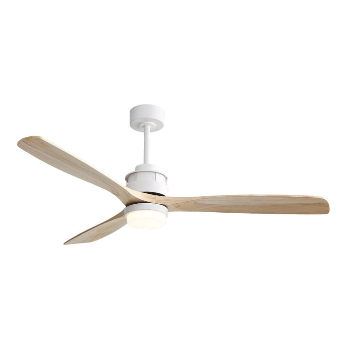 60" Ceiling Fan With Remote Control Light For Indoor And Outdoor Use - White Daily Nest