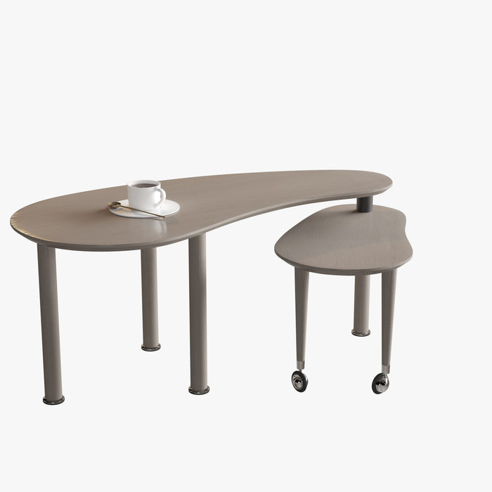 Rotatable Cocktail Table With Solid Legs, 360 Degree Rotating Home Essentials