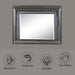 Sawyer - Mirror With LED - Metallic Gray ACME