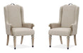 Marisol - Upholstered Host Arm Chair (Set of 2) - Fawn Magnussen Furniture