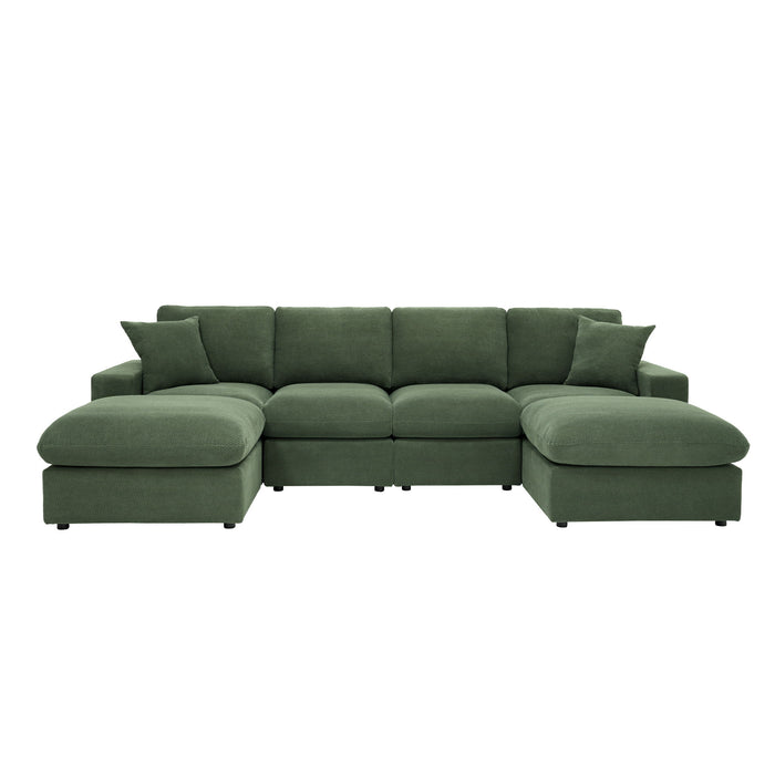 Sectional With 2 Ottomans Home Essentials