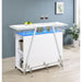 Katia - Wine Cabinet With LED Home Bar, 12 Bottle Storage - Gloss White Furniture Max