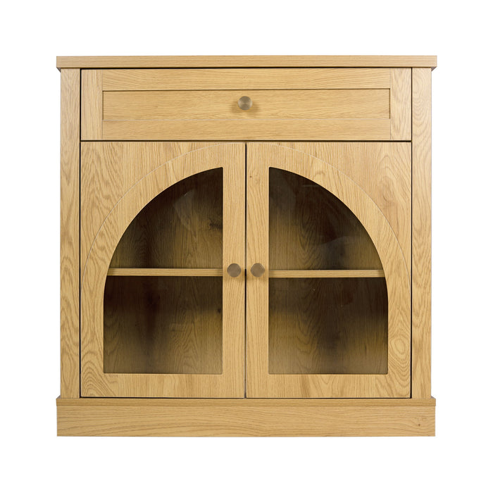 Modern Sideboard Cabinet With 1 Drawer And 2 Arched Doors Home Essentials