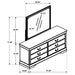 6 Drawer Dresser With Mirror Furniture Max