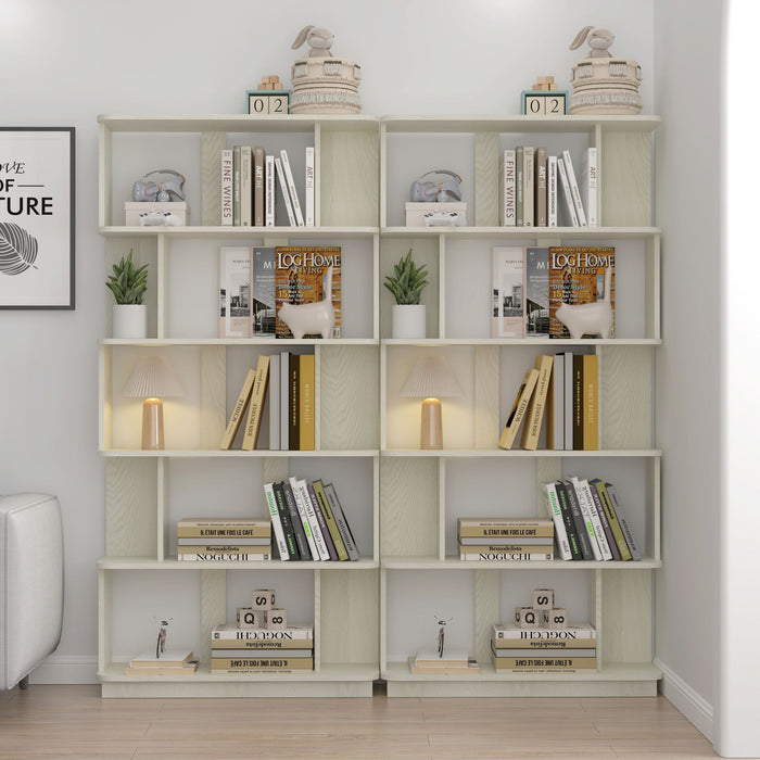 Modern 5 Tier Open Storage Bookcase Home Essentials