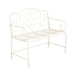 Sunnydaze - Outdoor Garden Bench - Matte White Noble House
