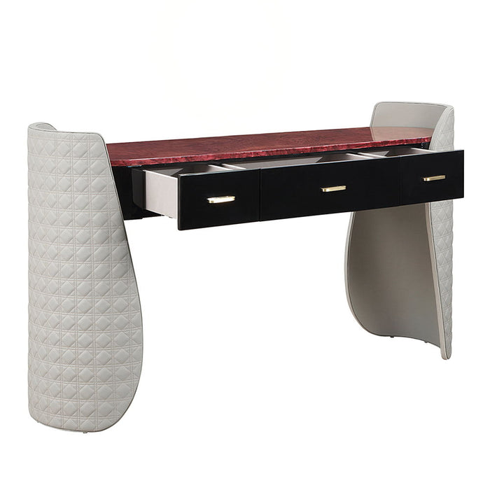 Jamonica - Vanity Desk - Gray & Dark Brown ACME