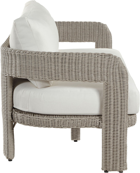Sandbay - Olefin Water Resistant Fabric And Wicker Outdoor Patio Sofa Meridian Furniture