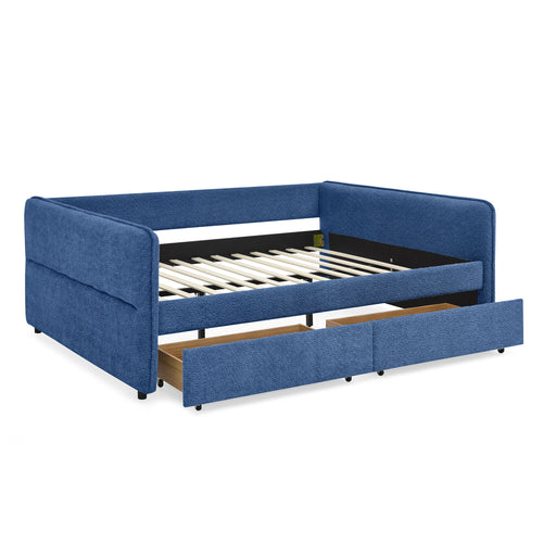 Upholstered Daybed & 2 Drawers Home Essentials