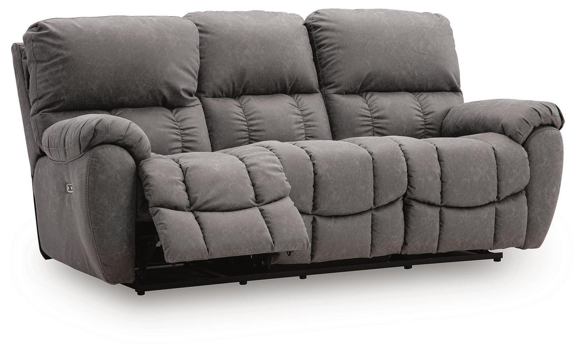 Bakerstein - Power Recline Sofa With Adjustable Headrest - Galaxy Signature Design by Ashley®