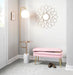 Symbol - Contemporary / Glam Floor Lamp Side Table - White Marble Lumi Source