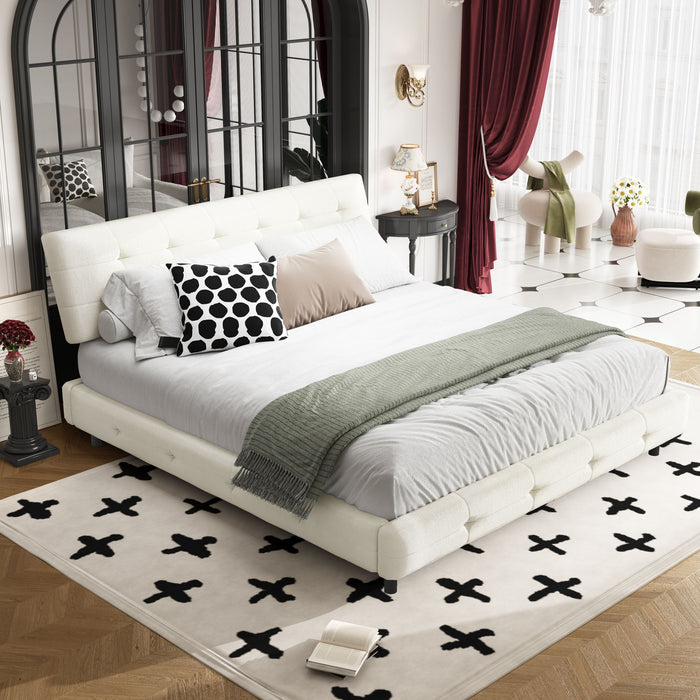 Tufted Headboard With Extra-Large Ultra-Soft Cloud Pillow Design Home Essentials