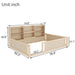 Platform Floor Bed With Guardrail Fence And Side Storage Shelves Home Essentials