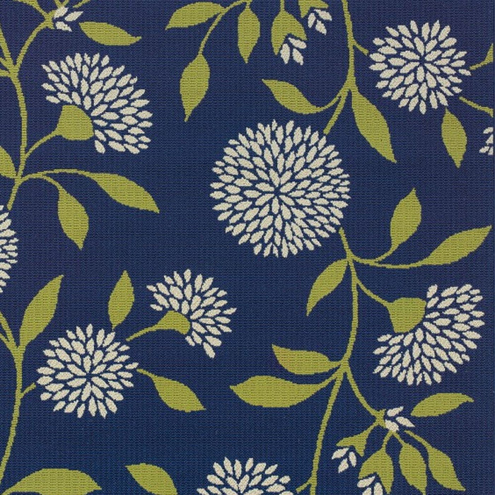 Floral Indoor & Outdoor Area Rug - Blue / Green