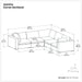 Jasmine - Handcrafted Sectional Sofa Simpli-Home