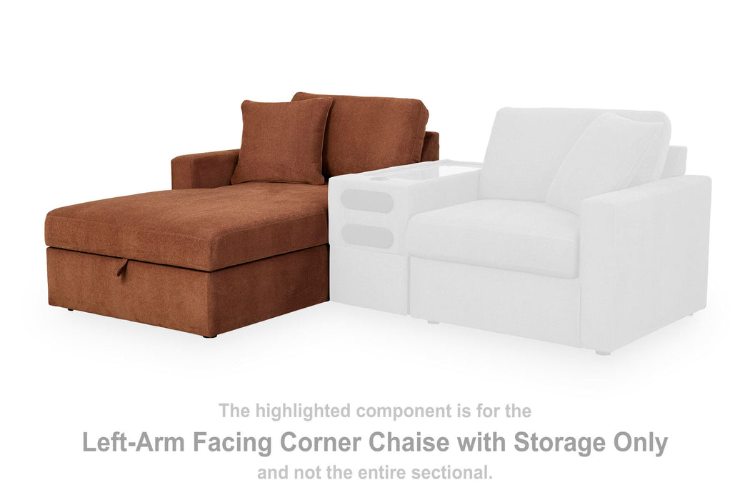 Modmax - LAF Corner Chaise With Storage - Spice Signature Design by Ashley®