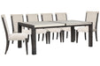Plum Creek - 7 Piece Rectangular Dining Table Set Magnussen Furniture