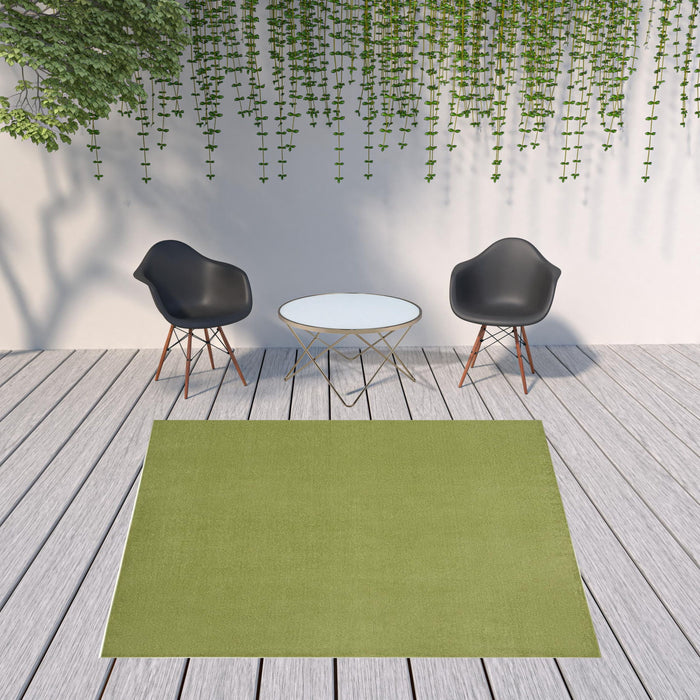 9' X 9' Square Non Skid Indoor / Outdoor Area Rug - Green