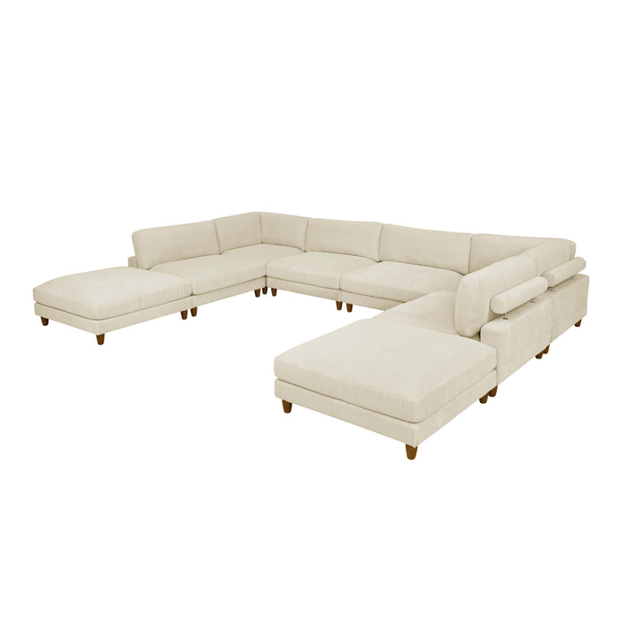 Modern Modular Sectional With Adjustable Back Support Home Essentials