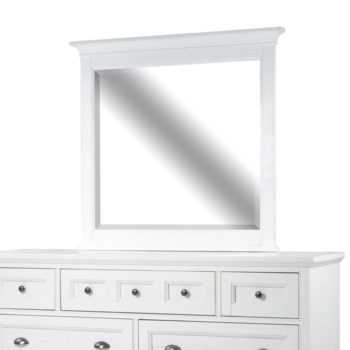 Heron Cove - Landscape Mirror - Chalk White Magnussen Furniture