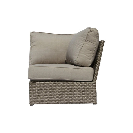Outdoor Wicker Sectional With Weather Resistant Cushions - Gray Mix LSI Patio Furniture