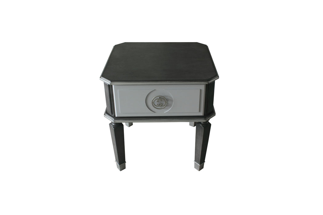 House Beatrice - End Table - Charcoal / Light Gray Urban Nest
