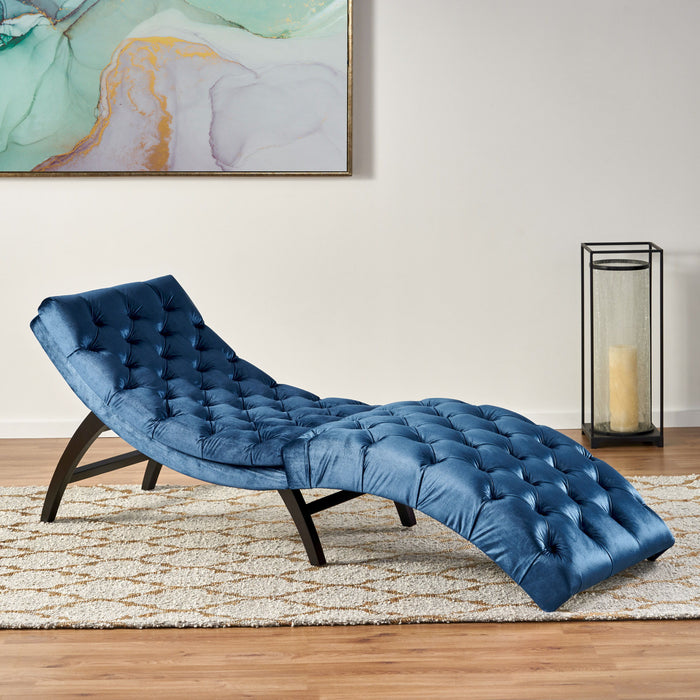 Chaise Lounge - Antique Navy Blue