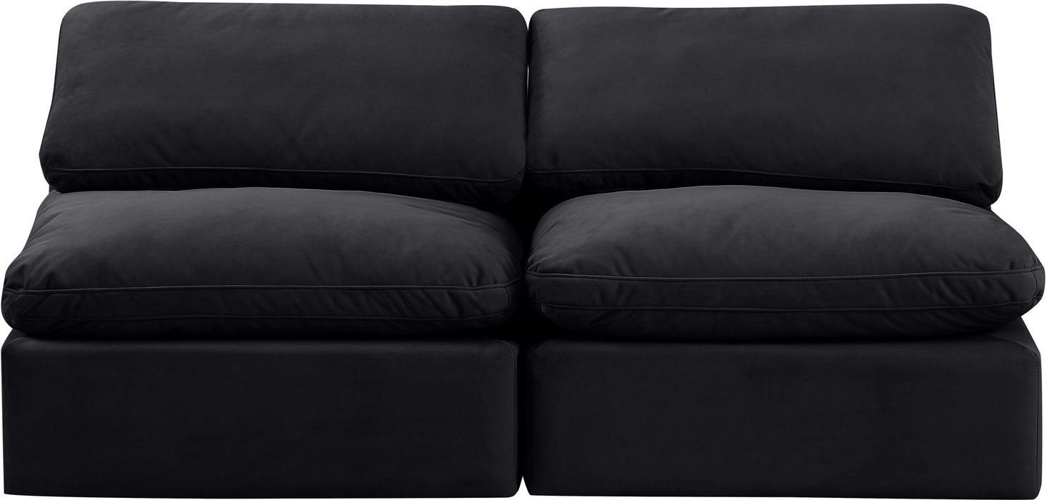 Indulge - Velvet 2 Seat Modular Armless Sofa Meridian Furniture