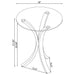 Bailey - Round Top Side Table - Clear Furniture Max