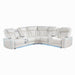 Electra - Power Recliner Sectional Sofa With Power Headrests, Console Loveseats, Wedge, LED Light Strip, Speakers Matrix Furniture Group
