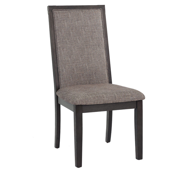 Upholstered Dining Chairs (Set of 2) - Gray - Fabric Home Essentials