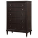 Niguel - 5 Drawer Chest Storage Furniture - Brown Furniture Max