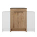 48" Freestanding Bathroom Vanity With Sink And 2 Storage Cabinets, Soft Closing Door - Glossy White / Imitative Oak Home Essentials