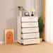 5 Drawer Dresser With Handles - White Home Essentials