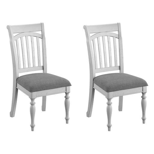 Slat Back Dining Chairs (Set of 2) - Gray Emerald Home