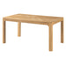Rectangular Dining Table With Parquet Top, Rounded Corners Hearth and Haven