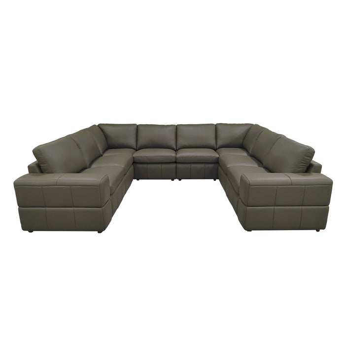 Modern Sectional Sofa With Large Square Arms Home Essentials