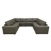 Modern Sectional Sofa With Large Square Arms Home Essentials