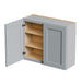 Shaker Wall Cabinet With Soft Close Hinges, Adjustable Shelves, Double Door Home Essentials