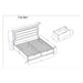Cllisie - 5 Piece Bedroom Set With Padded Headboard Global Furniture USA