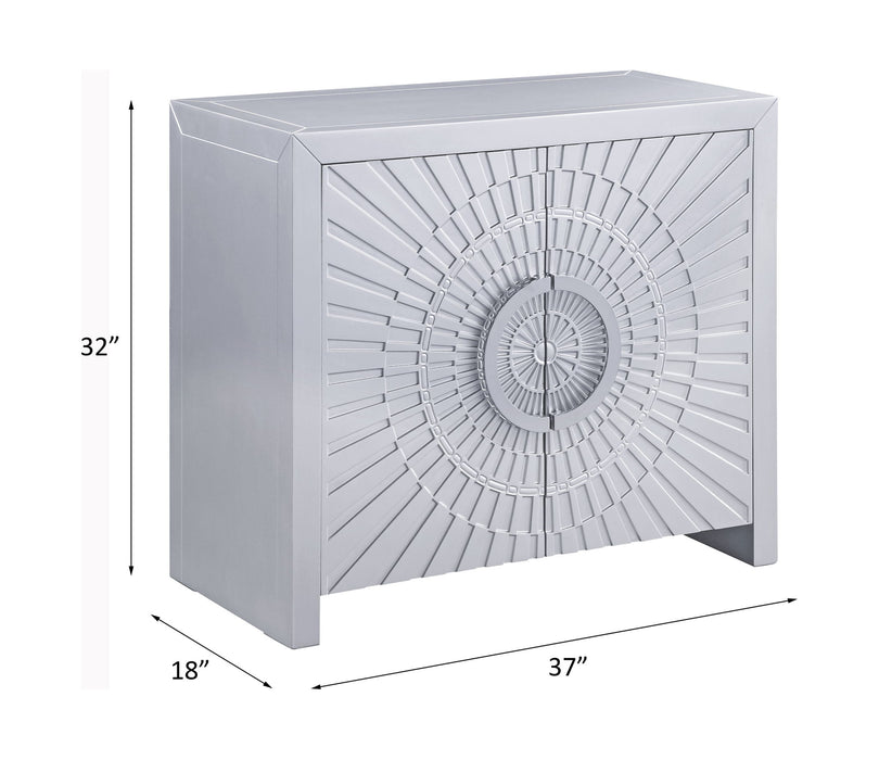 Cicero - Console Cabinet - Platinum ACME