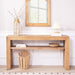 Console Table With Storage Shelf - Antique Natural / Light Natural / Natural Home Essentials
