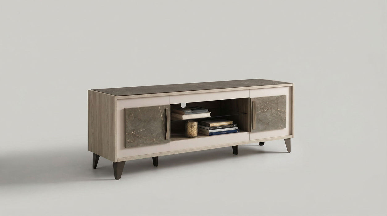 ArredoAmbra - TV Cabinet - Beige / Light Brown Arredoclassic Italy