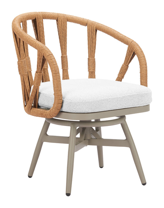 Safal - Outdoor Swivel Dining Chair - Multicolor Zuo Modern