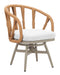 Safal - Outdoor Swivel Dining Chair - Multicolor Zuo Modern