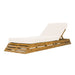 Chaise Lounge Set With 4 Fold Cushion And Built In Headrest Noble House