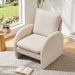 Modern Sherpa Upholstered Accent Chair, Comfortable Living Room Armchair, Lounge Chair For Bedroom, And Office Home Essentials